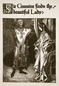 Sir Gawaine trova la bella dama, illustrazione da 